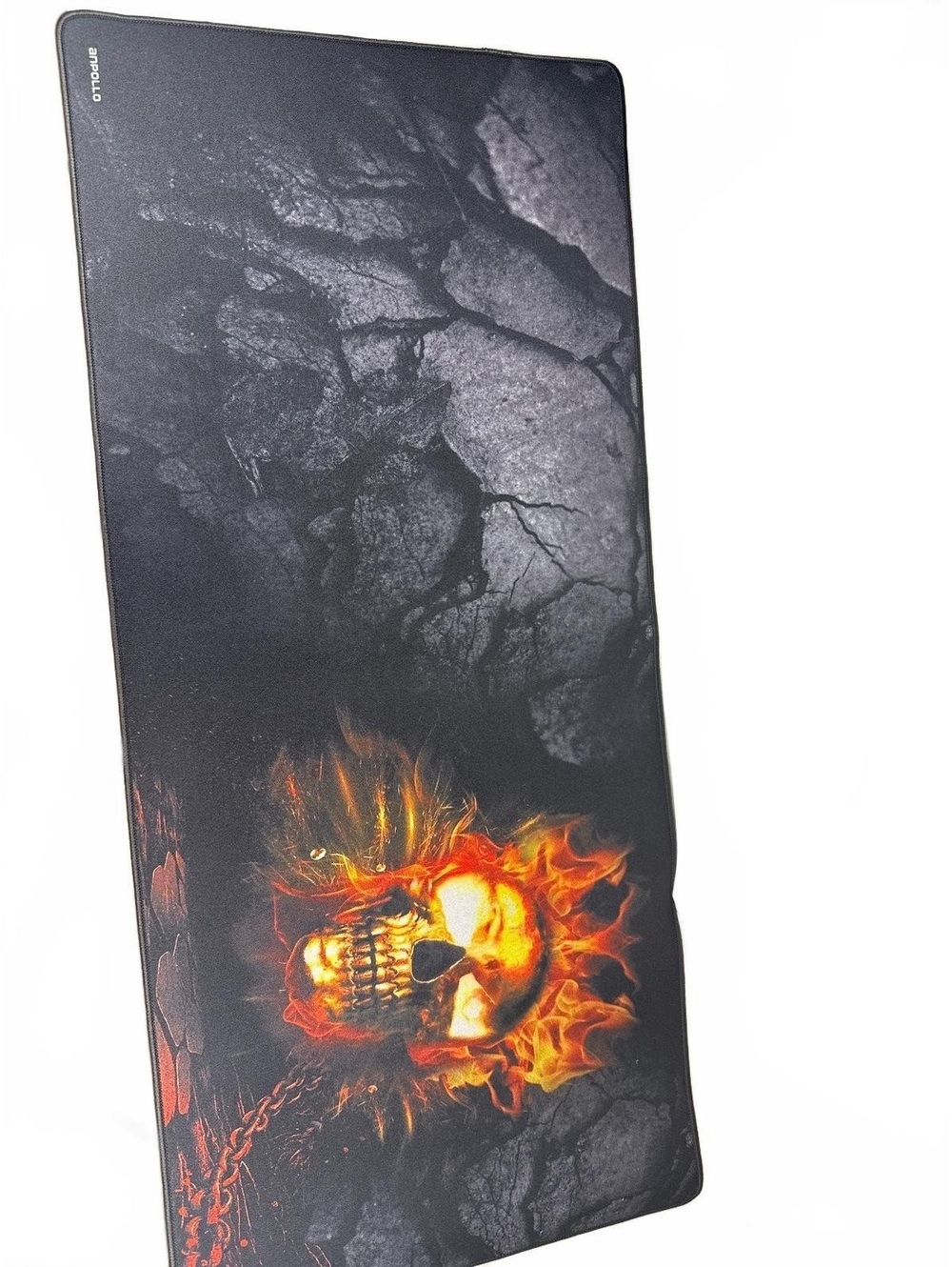 Anpollo Large Gaming Mouse Pad Desk Mat with Flaming Skull Design